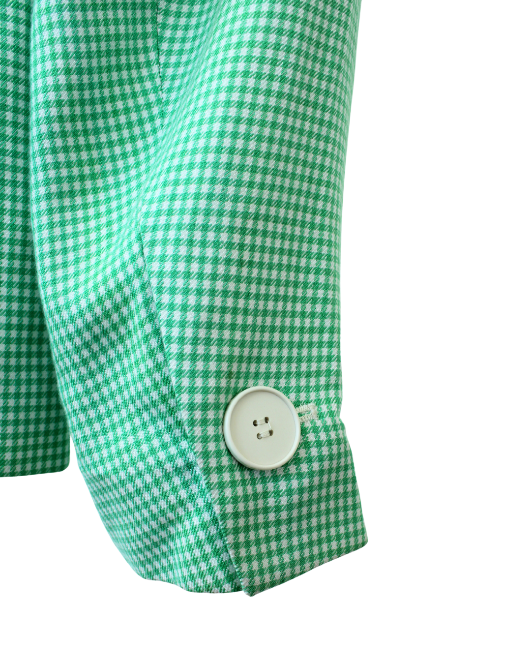 YSL Rive Gauche Blazer Cuadros Mint con Corte Clásico - Imagen 4