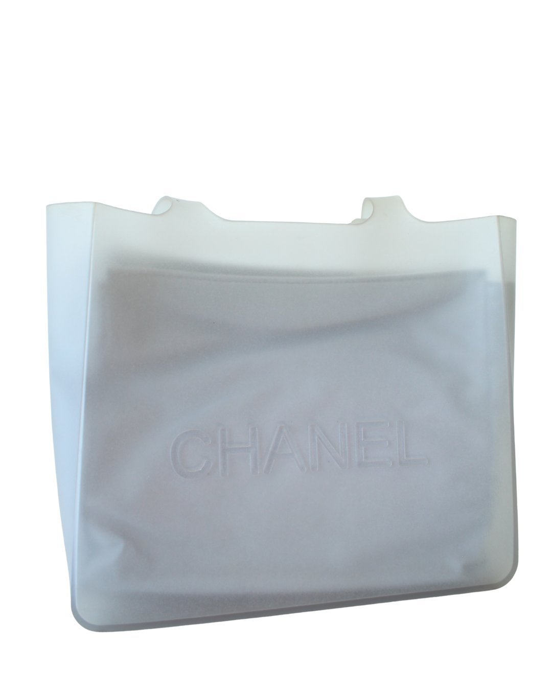 Chanel PVC Tote Translúcido con Logo + Inner Pouch - Imagen 2