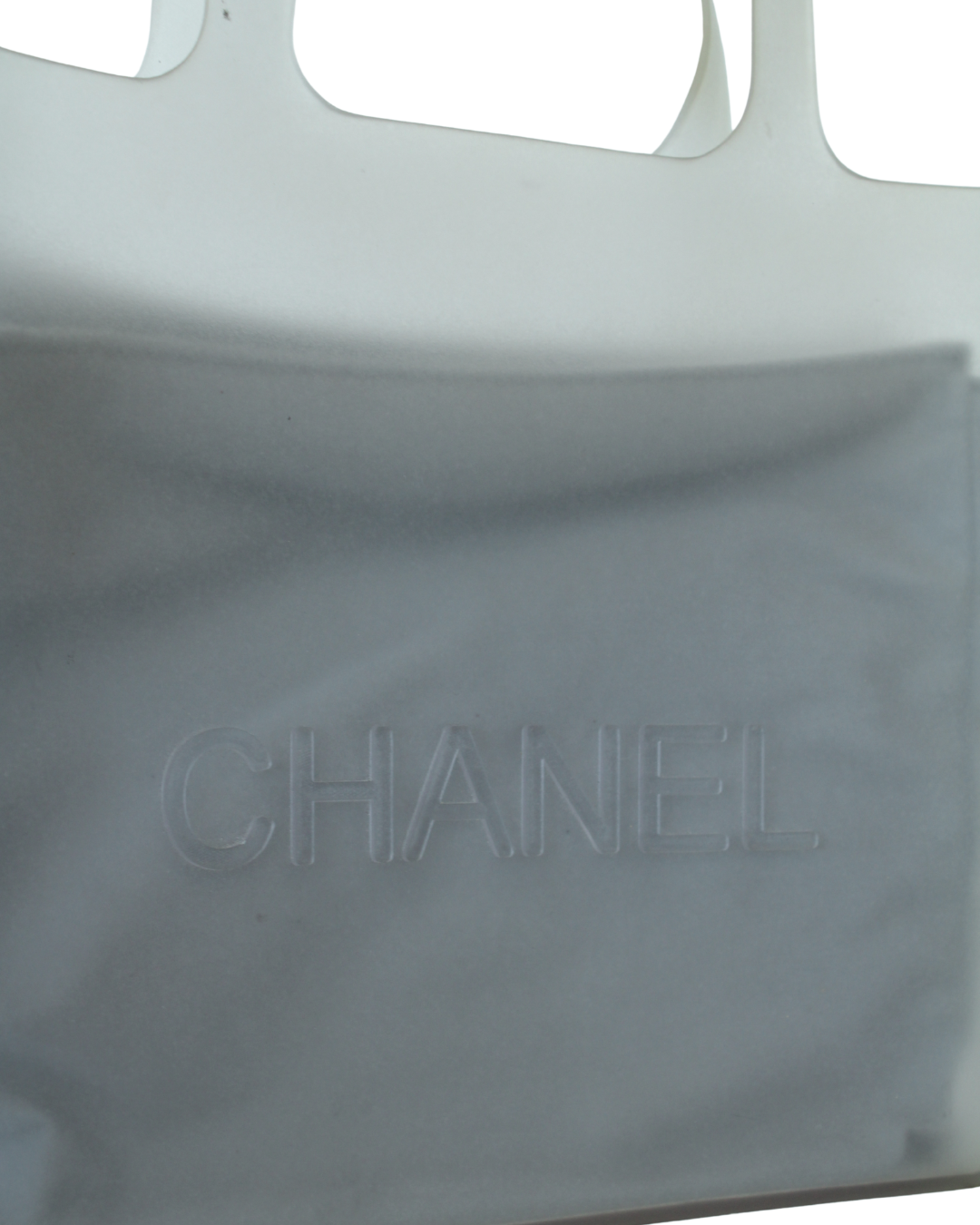 Chanel PVC Tote Translúcido con Logo + Inner Pouch - Imagen 4