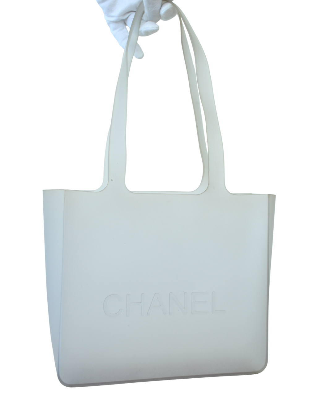 Chanel PVC Tote Translúcido con Logo + Inner Pouch - Imagen 6