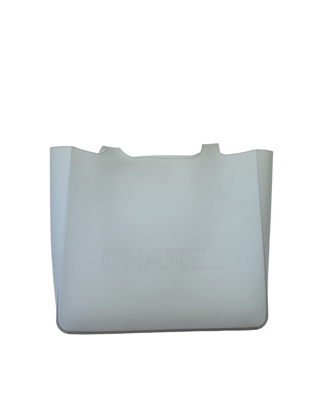 Chanel PVC Tote Translúcido con Logo + Inner Pouch