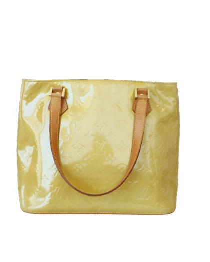 Louis Vuitton Vernis Reade PM Amarillo Translúcido con Monograma en Relieve