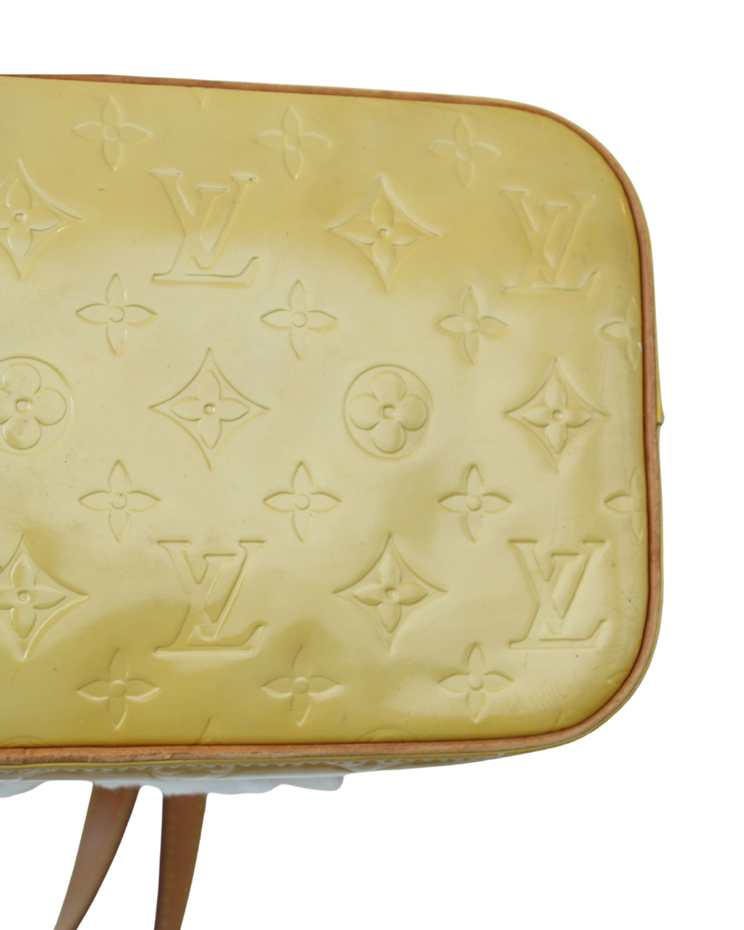 Louis Vuitton Vernis Reade PM Amarillo Translúcido con Monograma en Relieve - Imagen 4