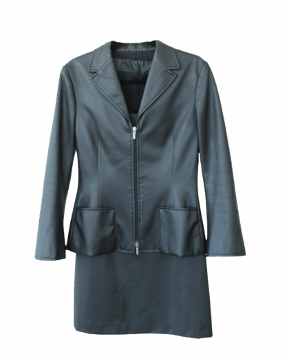 Versace Jeans Couture Conjunto Negro │ Vestido + Blazer Estructurado