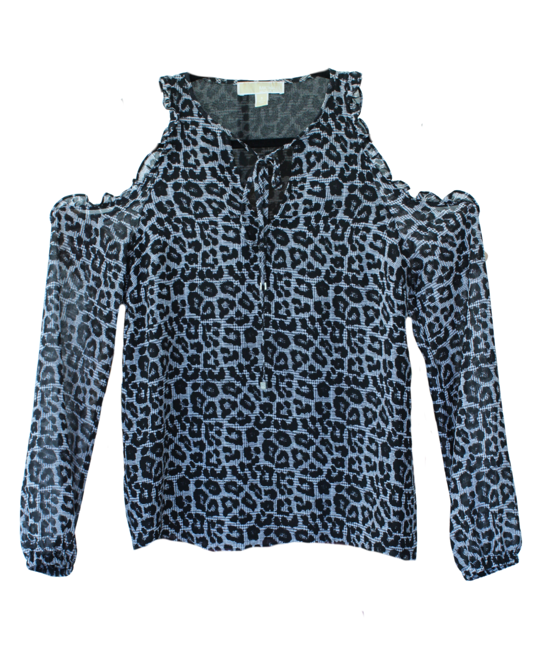 Michael Kors Blusa Animal Print con Hombros Descubiertos