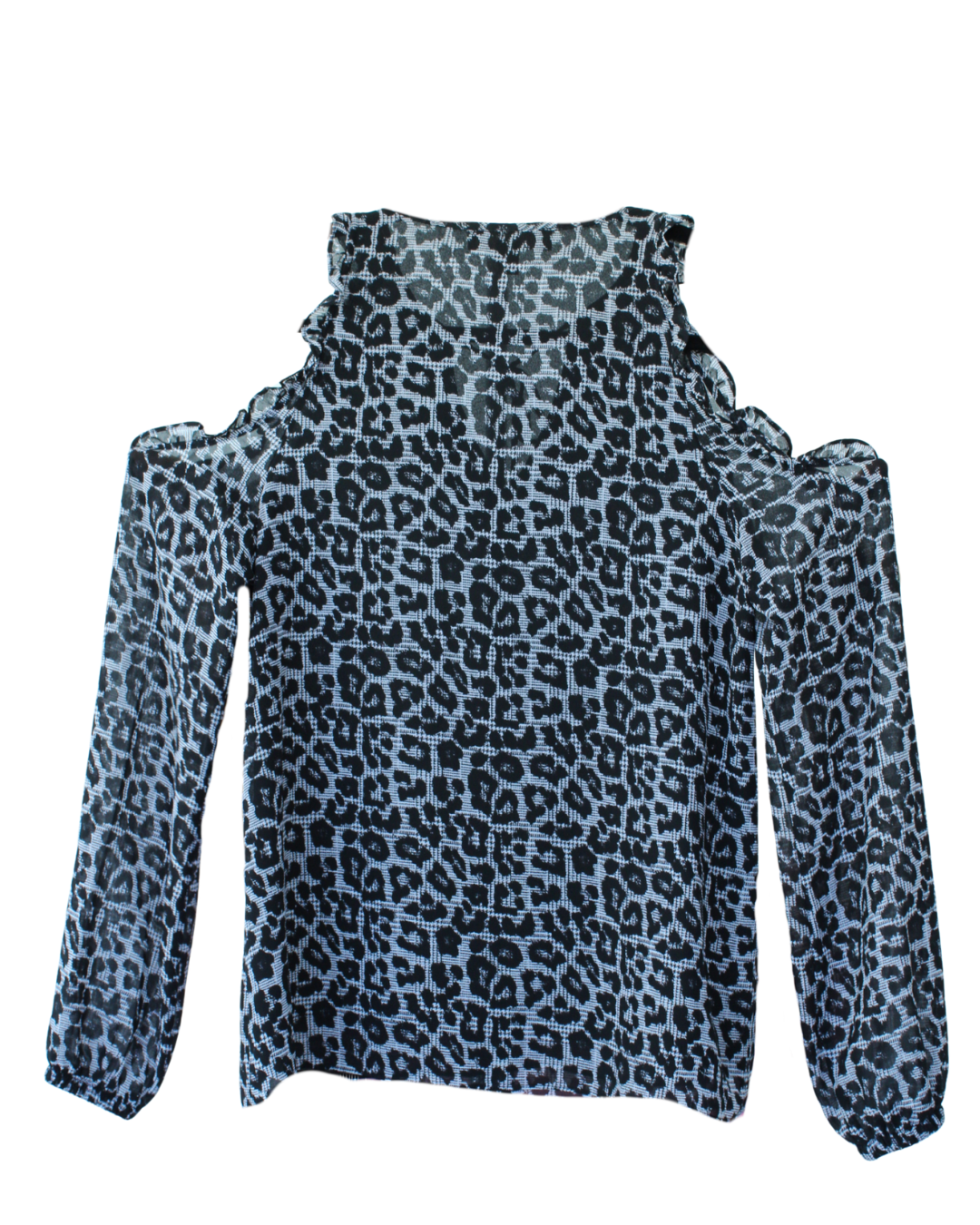 Michael Kors Blusa Animal Print con Hombros Descubiertos - Imagen 4