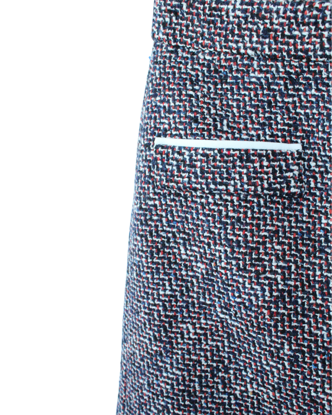 Maje Mini Tweed Zip Skirt Multicolor con Cierre Frontal - Imagen 6
