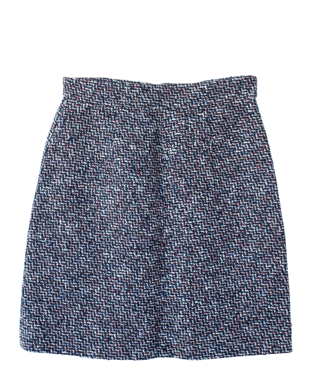 Maje Mini Tweed Zip Skirt Multicolor con Cierre Frontal - Imagen 4